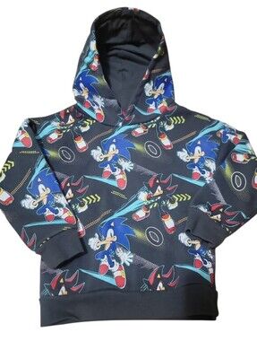 TODDLER Sonic the Hedgehog & Shadow print pullover hoodie Size 4t/5t